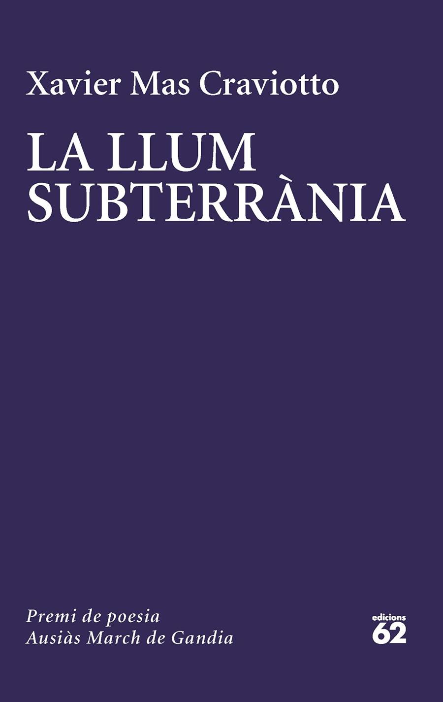 LA LLUM SUBTERRÀNIA | 9788429780741 | MAS CRAVIOTTO, XAVIER | Llibreria Ombra | Llibreria online de Rubí, Barcelona | Comprar llibres en català i castellà online
