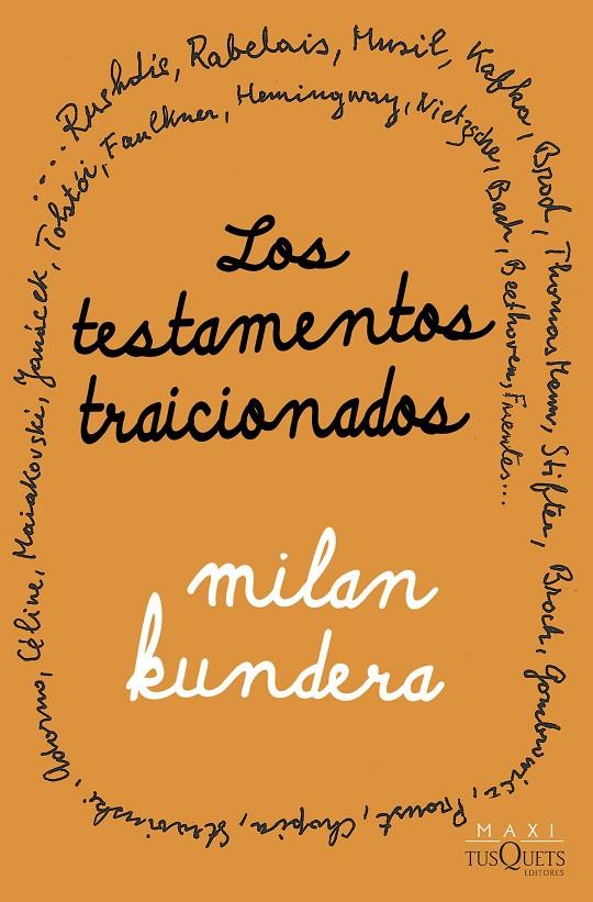 LOS TESTAMENTOS TRAICIONADOS | 9788411071710 | KUNDERA, MILAN | Llibreria Ombra | Llibreria online de Rubí, Barcelona | Comprar llibres en català i castellà online