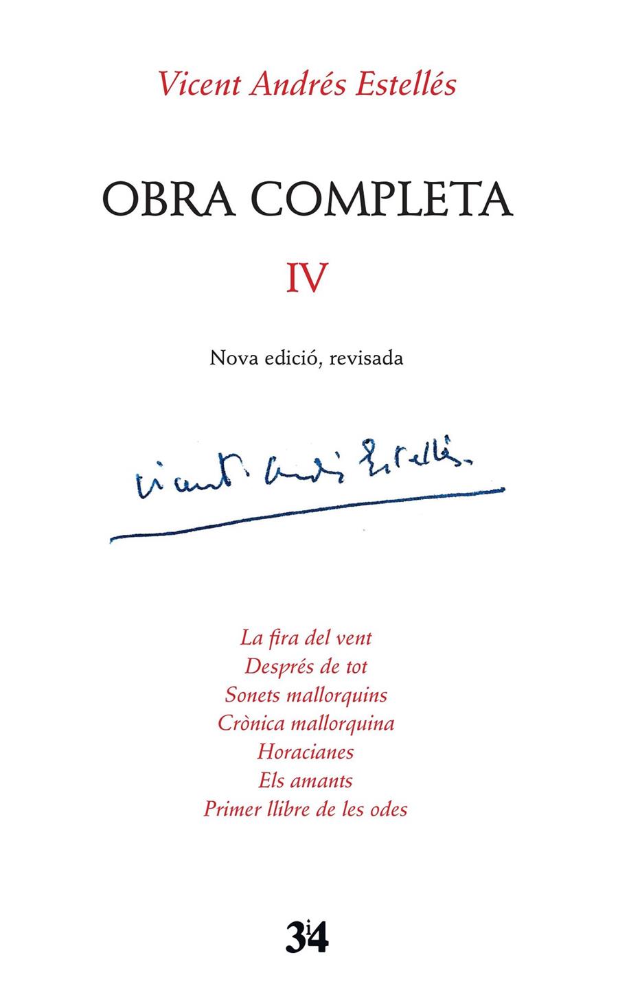 EDICIÓ CRÍTICA, VICENT ANDRÉS ESTELLÉS, VOLUM 4 | 9788416789740 | VICENT ANDRÉS ESTELLÉS | Llibreria Ombra | Llibreria online de Rubí, Barcelona | Comprar llibres en català i castellà online