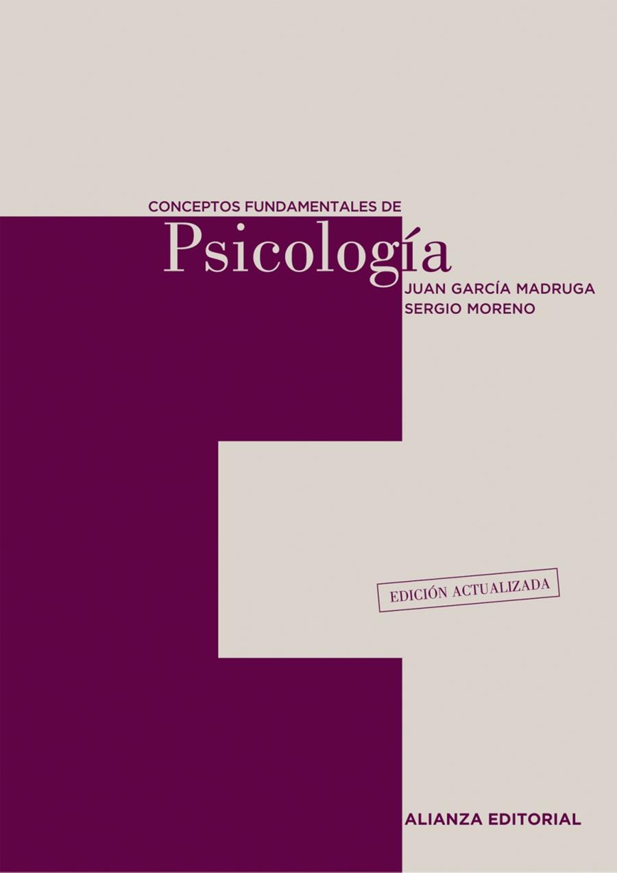 CONCEPTOS FUNDAMENTALES DE PSICOLOGÍA | 9788420654836 | JUAN GARCIA MADRUGA - SERGIO MROENO | Llibreria Ombra | Llibreria online de Rubí, Barcelona | Comprar llibres en català i castellà online