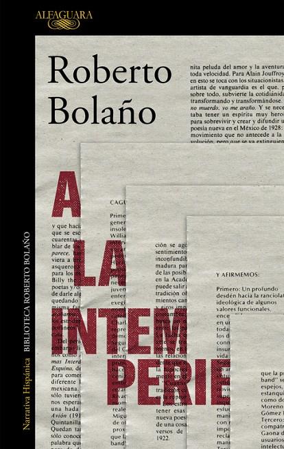 A LA INTEMPERIE | 9788420431598 | BOLAÑO, ROBERTO | Llibreria Ombra | Llibreria online de Rubí, Barcelona | Comprar llibres en català i castellà online