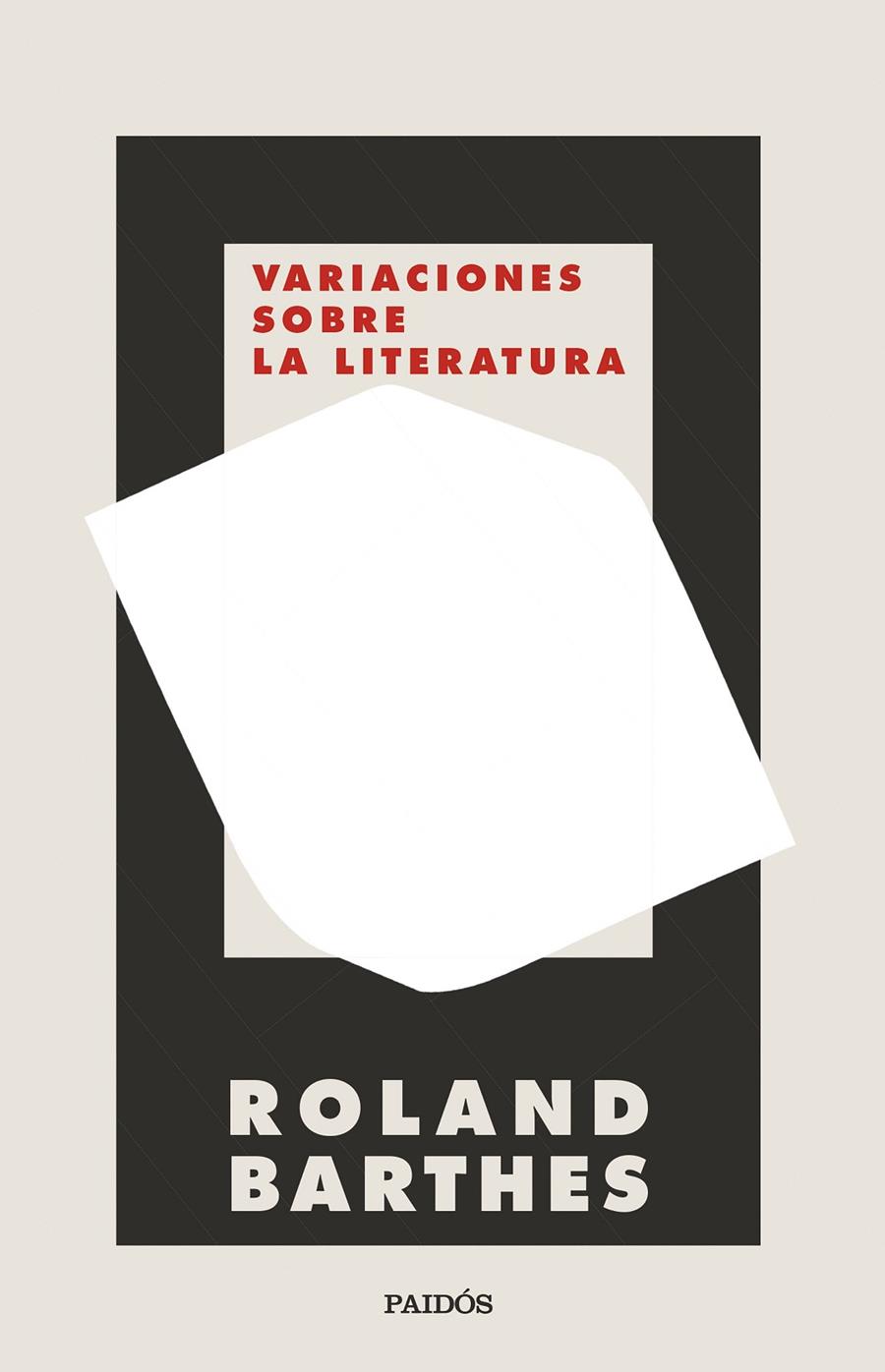 VARIACIONES SOBRE LA LITERATURA | 9788449339172 | BARTHES, ROLAND | Llibreria Ombra | Llibreria online de Rubí, Barcelona | Comprar llibres en català i castellà online