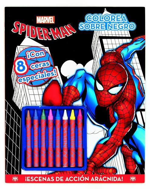 SPIDER-MAN. COLOREA SOBRE NEGRO | 9788415343523 | MARVEL | Llibreria Ombra | Llibreria online de Rubí, Barcelona | Comprar llibres en català i castellà online
