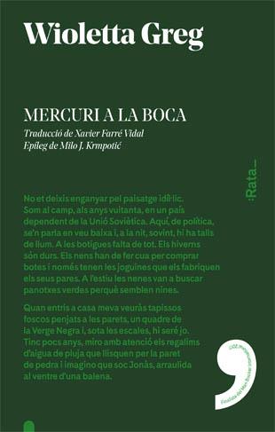 MERCURI A LA BOCA | 9788416738212 | GREG, WIOLETTA | Llibreria Ombra | Llibreria online de Rubí, Barcelona | Comprar llibres en català i castellà online