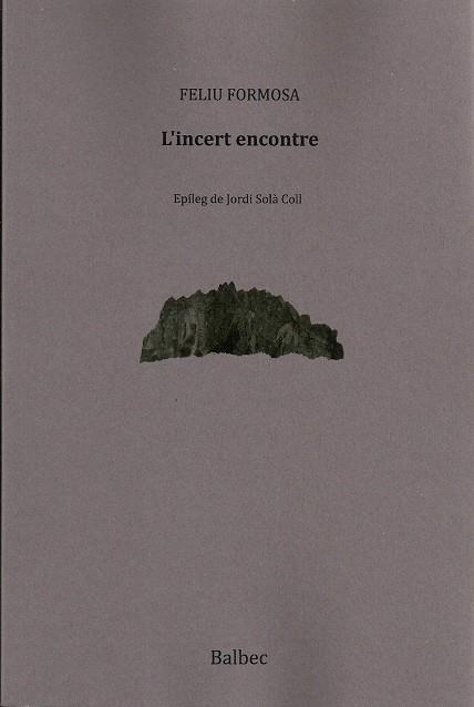L'INCERT ENCONTRE | 9788481289886 | FORMOSA, FELIU | Llibreria Ombra | Llibreria online de Rubí, Barcelona | Comprar llibres en català i castellà online