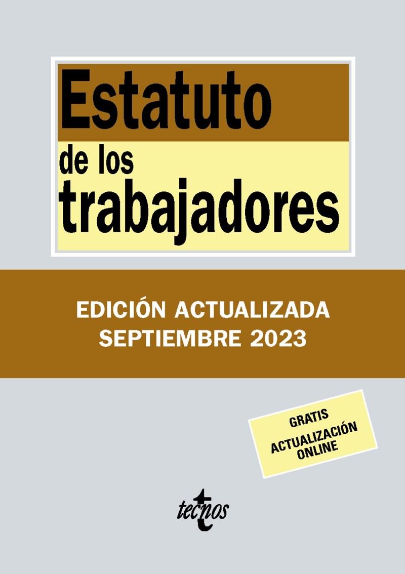 ESTATUTO DE LOS TRABAJADORES | 9788430988389 | EDITORIAL TECNOS | Llibreria Ombra | Llibreria online de Rubí, Barcelona | Comprar llibres en català i castellà online