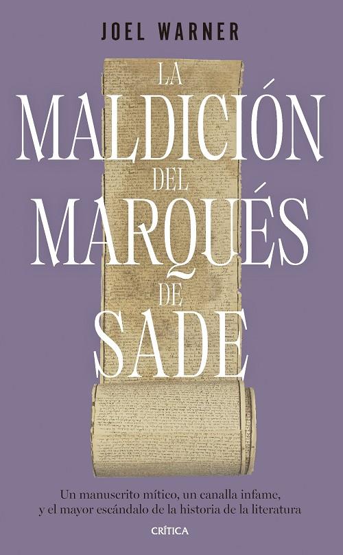 LA MALDICIÓN DEL MARQUÉS DE SADE | 9788491995876 | WARNER, JOEL | Llibreria Ombra | Llibreria online de Rubí, Barcelona | Comprar llibres en català i castellà online