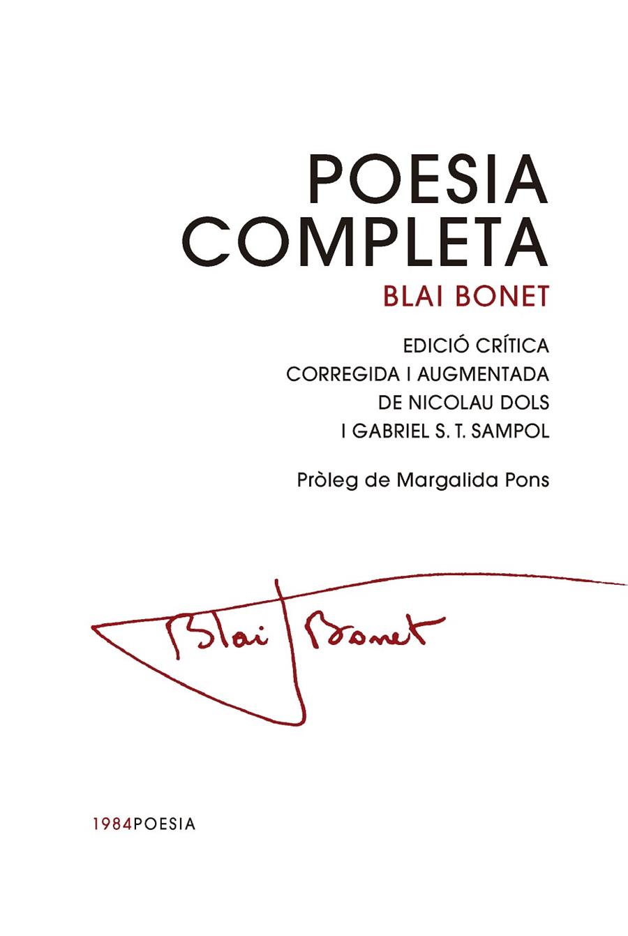 POESIA COMPLETA | 9791387757144 | BONET, BLAI | Llibreria Ombra | Llibreria online de Rubí, Barcelona | Comprar llibres en català i castellà online