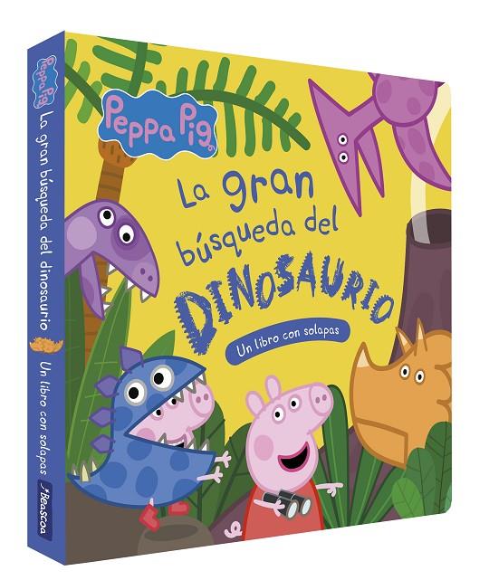 PEPPA PIG. LIBRO DE CARTÓN CON SOLAPAS - LA GRAN BÚSQUEDA DEL DINOSAURIO | 9788448867096 | HASBRO/EONE | Llibreria Ombra | Llibreria online de Rubí, Barcelona | Comprar llibres en català i castellà online