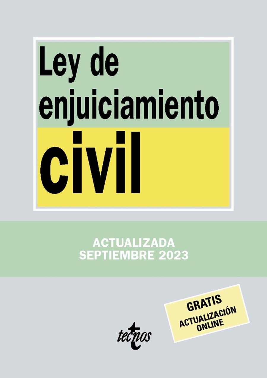 LEY DE ENJUICIAMIENTO CIVIL | 9788430988549 | EDITORIAL TECNOS | Llibreria Ombra | Llibreria online de Rubí, Barcelona | Comprar llibres en català i castellà online