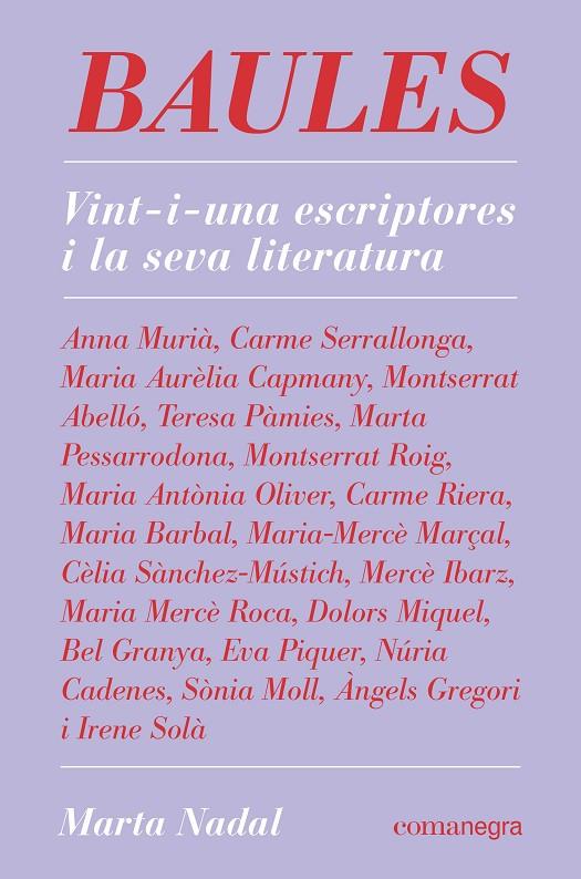 BAULES | 9788418022845 | NADAL, MARTA | Llibreria Ombra | Llibreria online de Rubí, Barcelona | Comprar llibres en català i castellà online