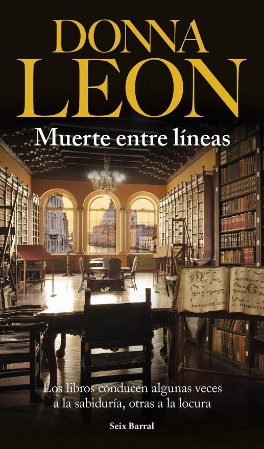 MUERTE ENTRE LÍNEAS | 9788432222528 | DONNA LEON | Llibreria Ombra | Llibreria online de Rubí, Barcelona | Comprar llibres en català i castellà online