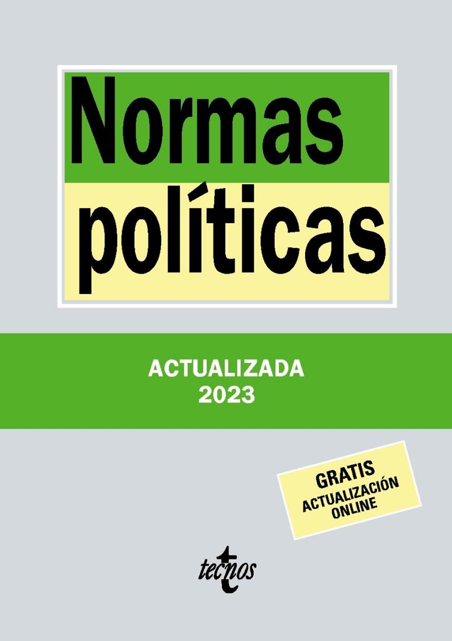 NORMAS POLÍTICAS | 9788430989072 | EDITORIAL TECNOS | Llibreria Ombra | Llibreria online de Rubí, Barcelona | Comprar llibres en català i castellà online