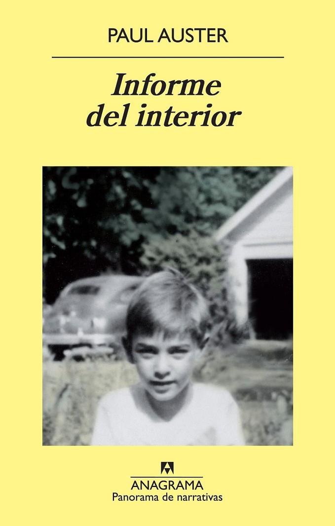 INFORME DEL INTERIOR | 9788433978783 | PAUL AUSTER | Llibreria Ombra | Llibreria online de Rubí, Barcelona | Comprar llibres en català i castellà online