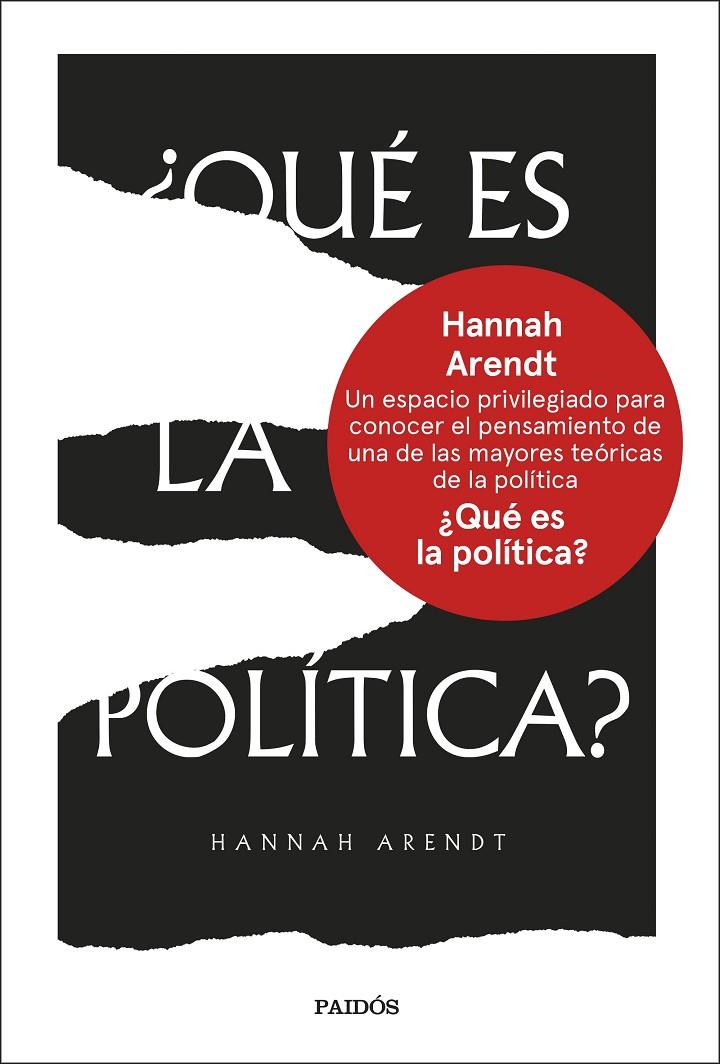 ¿QUÉ ES LA POLÍTICA? | 9788449342585 | ARENDT, HANNAH | Llibreria Ombra | Llibreria online de Rubí, Barcelona | Comprar llibres en català i castellà online