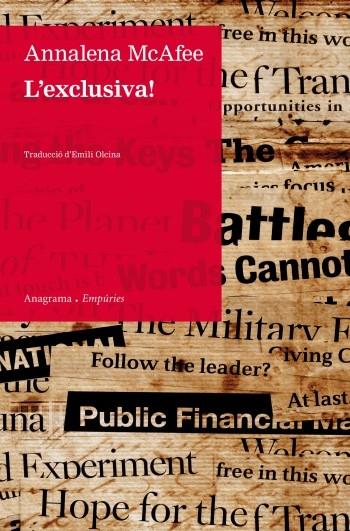 L'EXCLUSIVA! | 9788497878012 | ANNALENA MCAFEE | Llibreria Ombra | Llibreria online de Rubí, Barcelona | Comprar llibres en català i castellà online