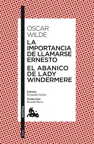 LA IMPORTANCIA DE LLAMARSE ERNESTO / EL ABANICO DE LADY WINDERMERE | 9788467037760 | WILDE, OSCAR | Llibreria Ombra | Llibreria online de Rubí, Barcelona | Comprar llibres en català i castellà online