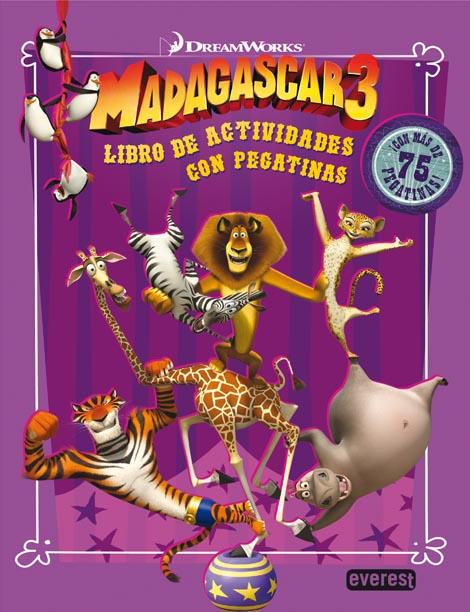 MADAGASCAR 3 LIBRO DE ACTIVIDADES CON PEGATINAS | 9788444168524 | DREAMWORKS ANIMATION SKG. | Llibreria Ombra | Llibreria online de Rubí, Barcelona | Comprar llibres en català i castellà online