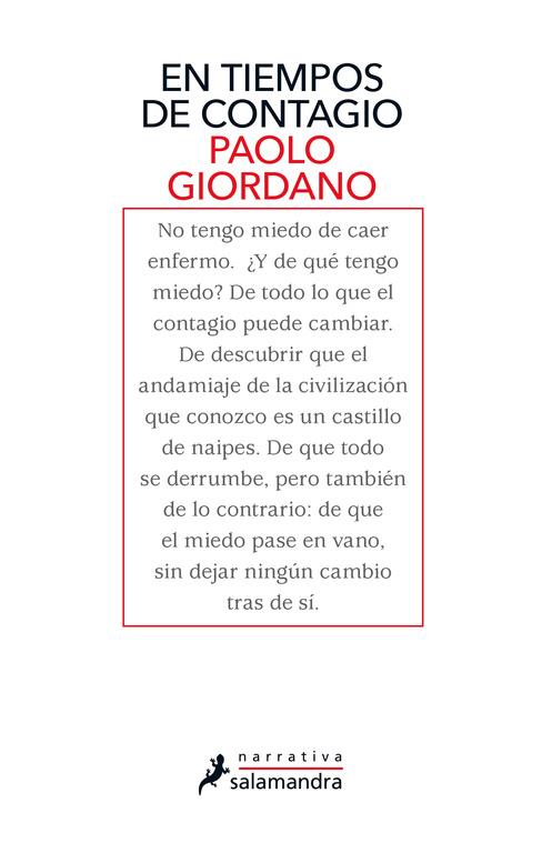 EN TIEMPOS DE CONTAGIO | 9788418107542 | GIORDANO, PAOLO | Llibreria Ombra | Llibreria online de Rubí, Barcelona | Comprar llibres en català i castellà online