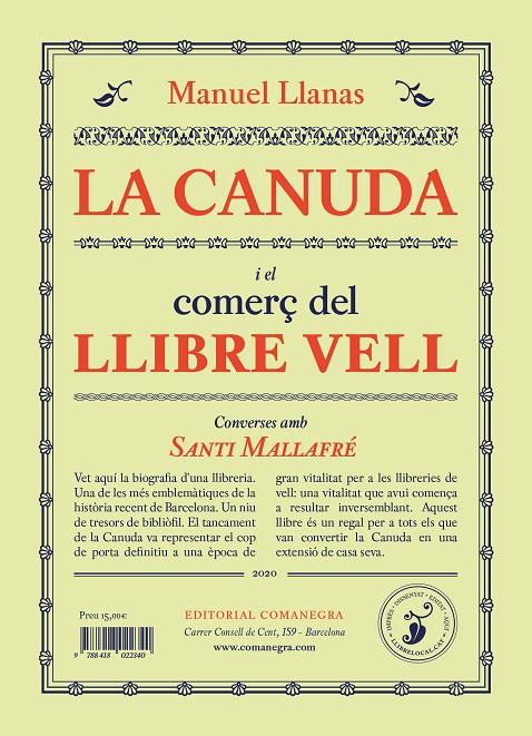 LA CANUDA I EL COMERÇ DEL LLIBRE VELL | 9788418022401 | LLANAS PONT, MANUEL | Llibreria Ombra | Llibreria online de Rubí, Barcelona | Comprar llibres en català i castellà online