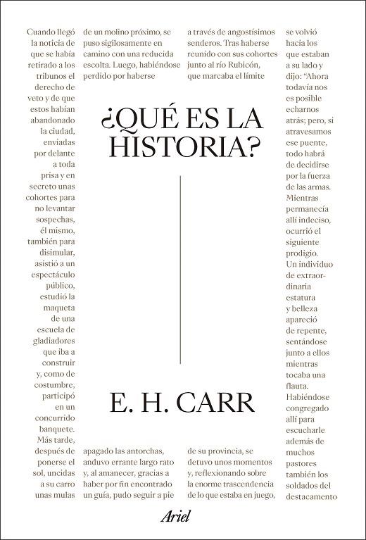 ¿QUÉ ES LA HISTORIA? | 9788434438491 | CARR, E. H. | Llibreria Ombra | Llibreria online de Rubí, Barcelona | Comprar llibres en català i castellà online