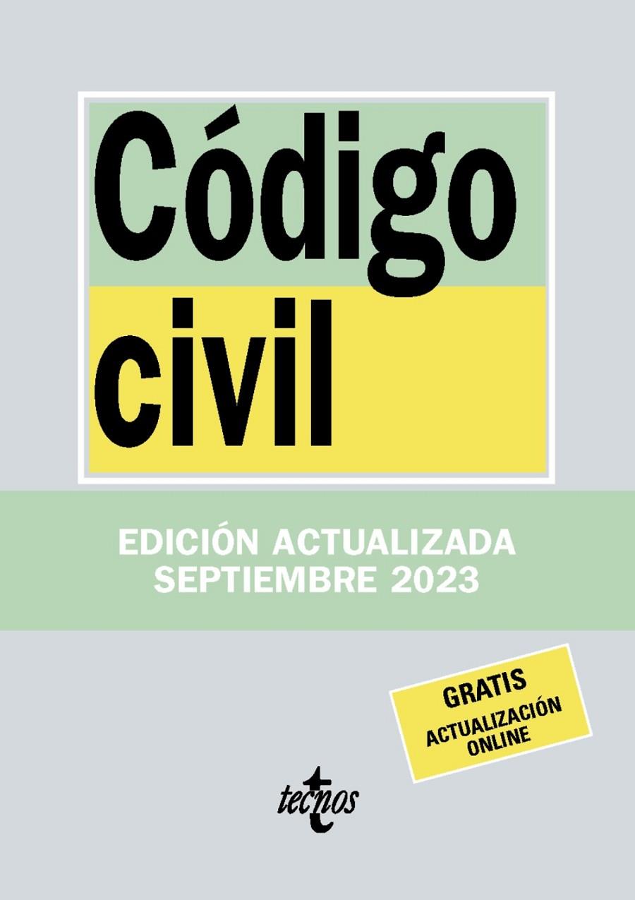 CÓDIGO CIVIL | 9788430988303 | EDITORIAL TECNOS | Llibreria Ombra | Llibreria online de Rubí, Barcelona | Comprar llibres en català i castellà online