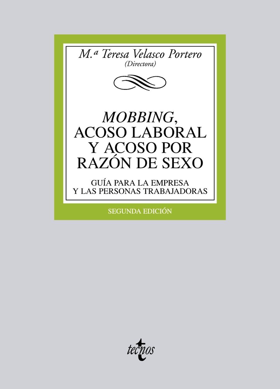 MOBBING, ACOSO LABORAL Y ACOSO POR RAZÓN DE SEXO | 9788430953363 | VELASCO PORTERO, Mª TERESA / RODRÍGUEZ SANZ DE GALDEANO, BEATRIZ / RUBIO DE MEDINA, Mª DOLORES / MAN | Llibreria Ombra | Llibreria online de Rubí, Barcelona | Comprar llibres en català i castellà online