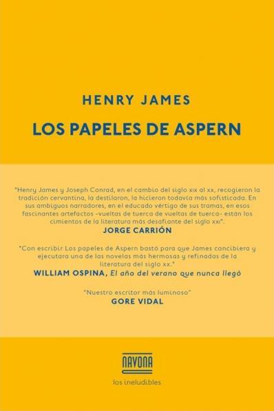 LOS PAPELES DE ASPERN | 9788416259229 | JAMES, H | Llibreria Ombra | Llibreria online de Rubí, Barcelona | Comprar llibres en català i castellà online