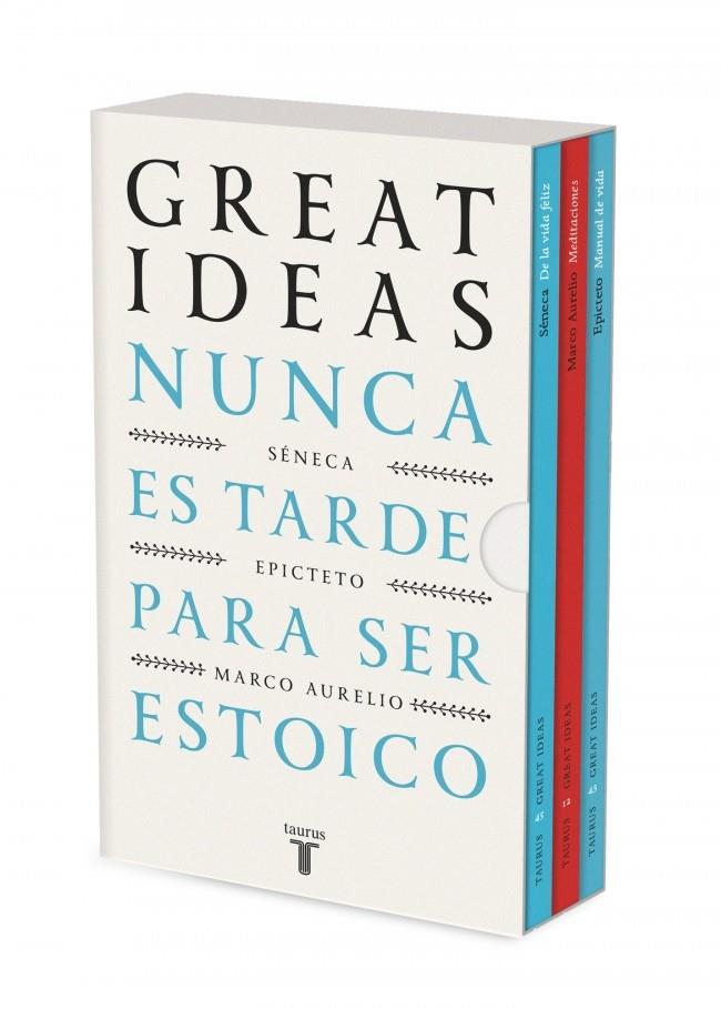 NUNCA ES TARDE PARA SER ESTOICO (SERIE GREAT IDEAS) | 9788430628766 | SÉNECA/EPICTETO/MARCO AURELIO | Llibreria Ombra | Llibreria online de Rubí, Barcelona | Comprar llibres en català i castellà online
