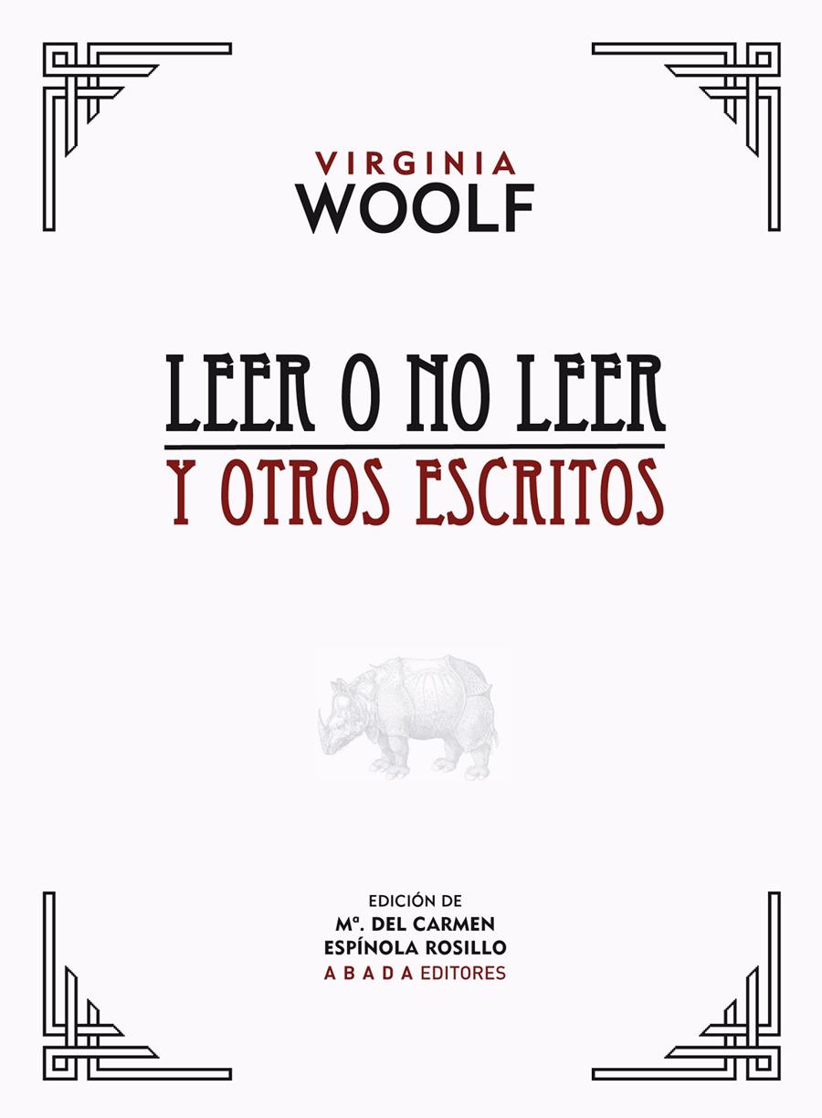 LEER O NO LEER Y OTROS ESCRITOS | 9788415289722 | VIRGINIA WOOLF | Llibreria Ombra | Llibreria online de Rubí, Barcelona | Comprar llibres en català i castellà online