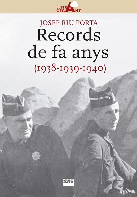 RECORDS DE FA ANYS (1938-1939-1940) | 9788491910985 | RIU PORTA, JOSEP | Llibreria Ombra | Llibreria online de Rubí, Barcelona | Comprar llibres en català i castellà online