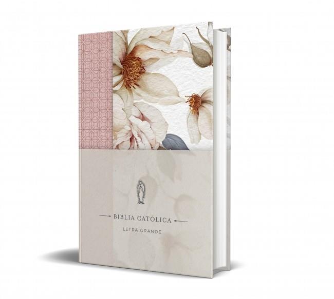 LA BIBLIA CATÓLICA: EDICIÓN LETRA GRANDE. TAPA DURA, TELA ROSADA CON FLORES | 9798890985309 | BIBLIA DE AMÉRICA | Llibreria Ombra | Llibreria online de Rubí, Barcelona | Comprar llibres en català i castellà online