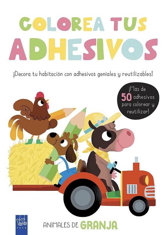 COLOREA TUS ADHESIVOS. ANIMALES DE GRANJA | 9788408200475 | YOYO | Llibreria Ombra | Llibreria online de Rubí, Barcelona | Comprar llibres en català i castellà online