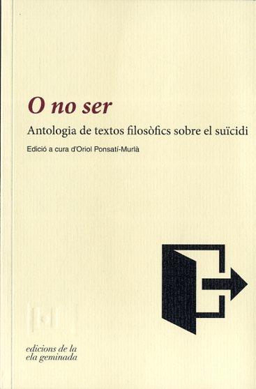 O NO SER | 9788494342417 | Llibreria Ombra | Llibreria online de Rubí, Barcelona | Comprar llibres en català i castellà online