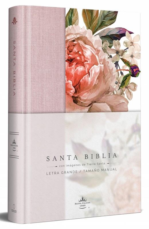 BIBLIA REINA VALERA 1960 LETRA GRANDE. TAPA DURA, TELA ROSADA CON FLORES, TAMAÑO | 9781644733875 | REINA VALERA REVISADA 1960 | Llibreria Ombra | Llibreria online de Rubí, Barcelona | Comprar llibres en català i castellà online