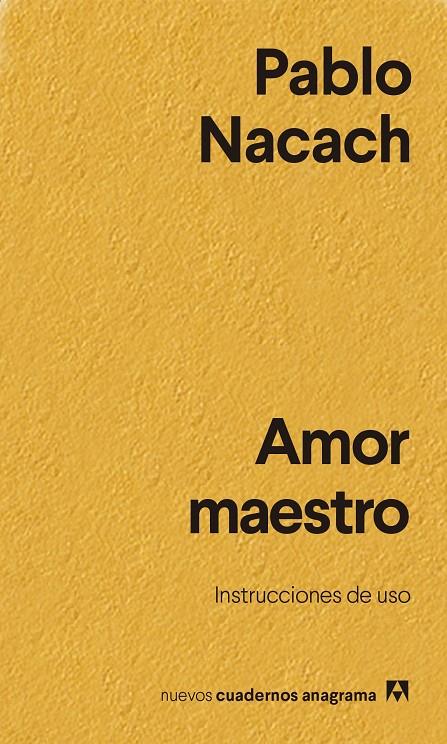 AMOR MAESTRO | 9788433916402 | NACACH, PABLO | Llibreria Ombra | Llibreria online de Rubí, Barcelona | Comprar llibres en català i castellà online