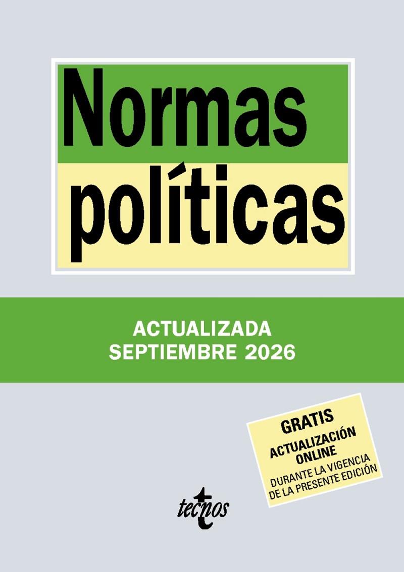 NORMAS POLÍTICAS | 9788430994434 | EDITORIAL TECNOS | Llibreria Ombra | Llibreria online de Rubí, Barcelona | Comprar llibres en català i castellà online