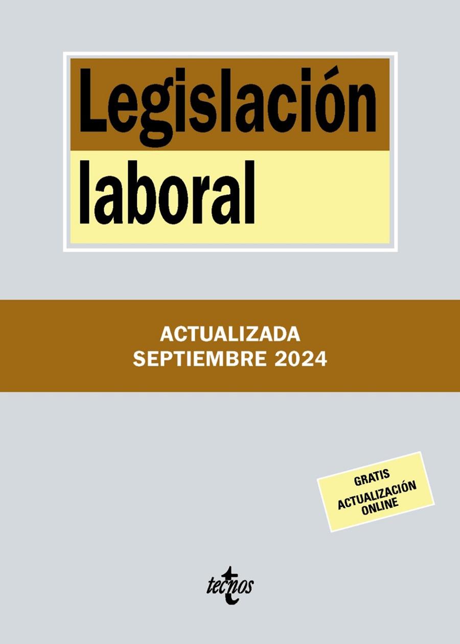LEGISLACIÓN LABORAL | 9788430990856 | EDITORIAL TECNOS | Llibreria Ombra | Llibreria online de Rubí, Barcelona | Comprar llibres en català i castellà online