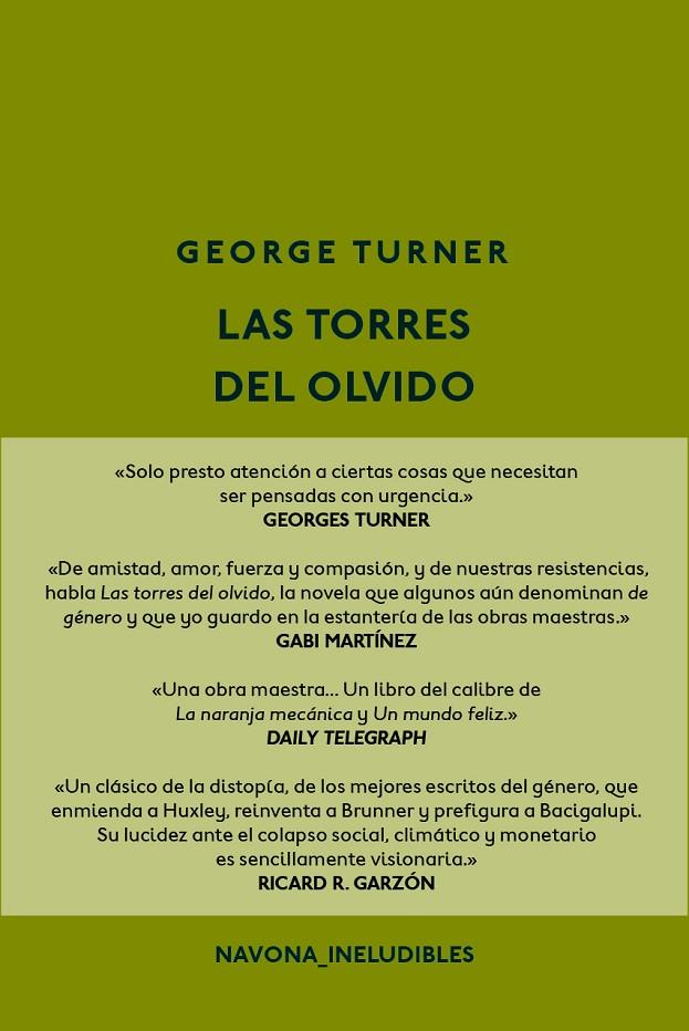 LAS TORRES DEL OLVIDO | 9788417181499 | TURNER, GEORGE | Llibreria Ombra | Llibreria online de Rubí, Barcelona | Comprar llibres en català i castellà online