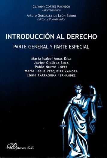 INTRODUCCIÓN AL DERECHO. PARTE GENERAL Y PARTE ESPECIAL | 9788490855201 | CORTÉS PACHECO, CARMEN | Llibreria Ombra | Llibreria online de Rubí, Barcelona | Comprar llibres en català i castellà online