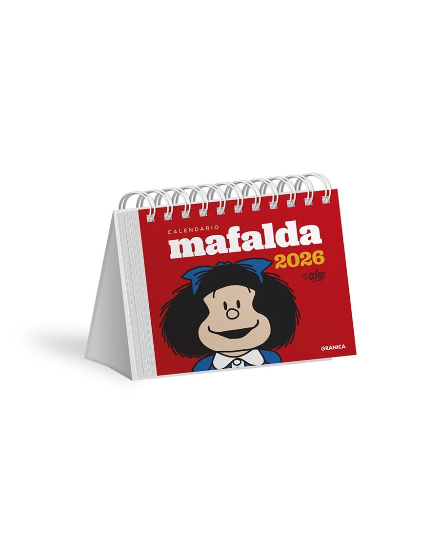 MAFALDA 2026, CALENDARIO ESCRITORIO ROJO | 9786316693181 | QUINO | Llibreria Ombra | Llibreria online de Rubí, Barcelona | Comprar llibres en català i castellà online
