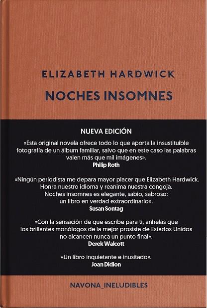 NOCHES INSOMNES (NE) | 9788417978525 | HARDWICK ELIZABETH | Llibreria Ombra | Llibreria online de Rubí, Barcelona | Comprar llibres en català i castellà online