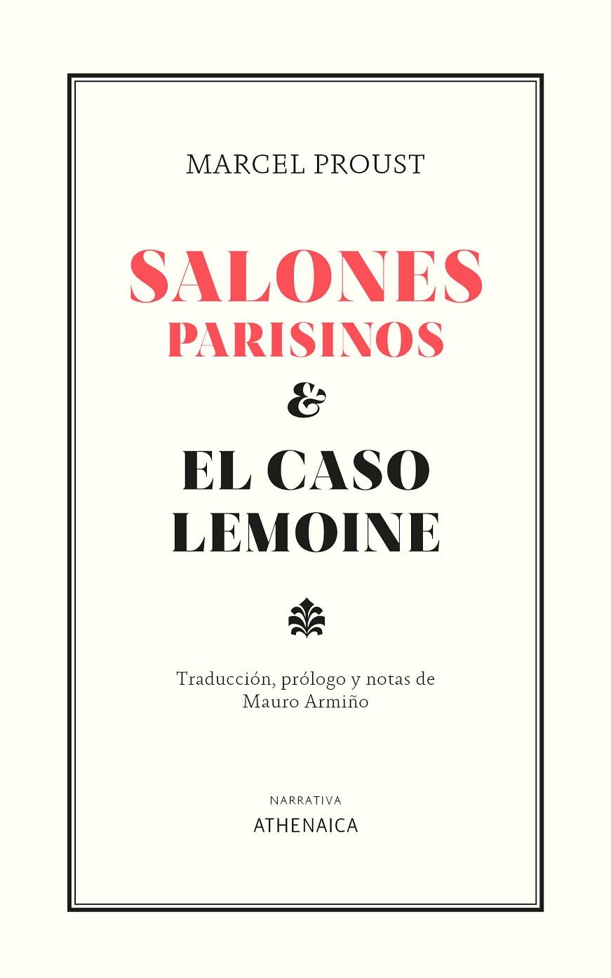 SALONES PARISINOS Y EL CASO LEMOINE | 9788418239786 | PROUST, MARCEL | Llibreria Ombra | Llibreria online de Rubí, Barcelona | Comprar llibres en català i castellà online