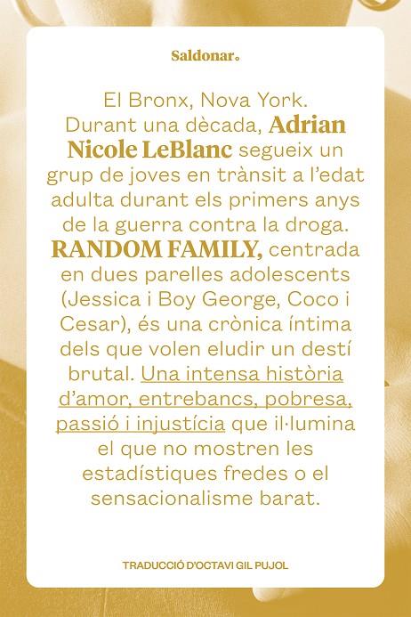 RANDOM FAMILY | 9788419571250 | ADRIAN NICOLE, LEBLANC | Llibreria Ombra | Llibreria online de Rubí, Barcelona | Comprar llibres en català i castellà online