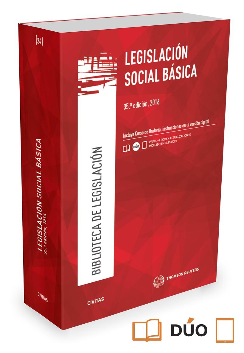 LEGISLACIÓN SOCIAL BÁSICA (PAPEL+E-BOOK) | 9788491357704 | SEQUEIRA FUENTES, MARCIAL/SERRANO MARTÍNEZ, JOSÉ E. | Llibreria Ombra | Llibreria online de Rubí, Barcelona | Comprar llibres en català i castellà online