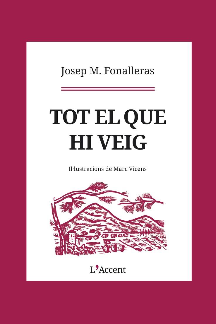 TOT EL QUE HI VEIG | 9788412230765 | FONALLERAS, JOSEP M. | Llibreria Ombra | Llibreria online de Rubí, Barcelona | Comprar llibres en català i castellà online