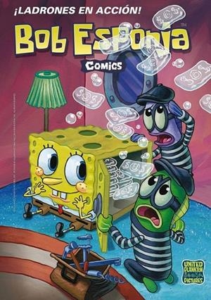 LADRONES EN ACCIÓN BOB ESPONJA COMICS | 9788466654517 | UNITED PLANKTON PICTURES INC. | Llibreria Ombra | Llibreria online de Rubí, Barcelona | Comprar llibres en català i castellà online
