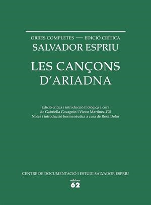 LES CANÇONS D'ARIADNA | 9788429773330 | SALVADOR ESPRIU | Llibreria Ombra | Llibreria online de Rubí, Barcelona | Comprar llibres en català i castellà online