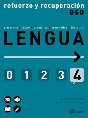 4 ESO REFUERZO Y RECUPERACIÓN DE LENGUA  (2015) | 9788421857533 | MÍNGUEZ GALLEGO, ANDRÉS/DE LA RUBIA GUIJARRO, CONSUELO | Llibreria Ombra | Llibreria online de Rubí, Barcelona | Comprar llibres en català i castellà online