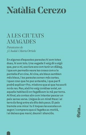 A LES CIUTATS AMAGADES | 9788416738403 | CEREZO, NATÀLIA | Llibreria Ombra | Llibreria online de Rubí, Barcelona | Comprar llibres en català i castellà online